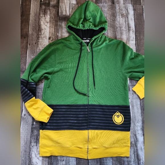 Other - Nomis Hoodie Snowboard Skateboard Sweater Green Yellow Full Zip Up Men's XLT